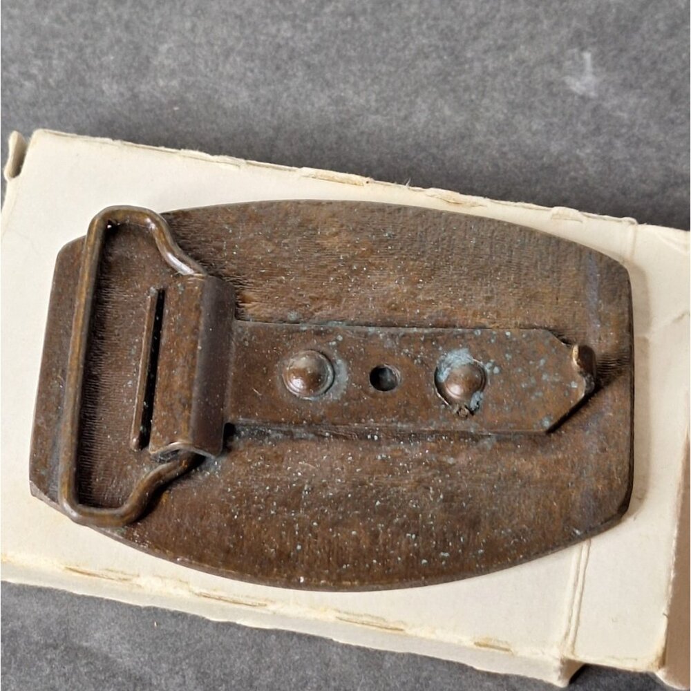 Vintage Wild country Brass Belt Buckle - Picture 5 of 5